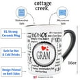 thumbnail image 4 of Cottage Creek Gram 16 oz. Ceramic Coffee Mug, White, 4 of 4
