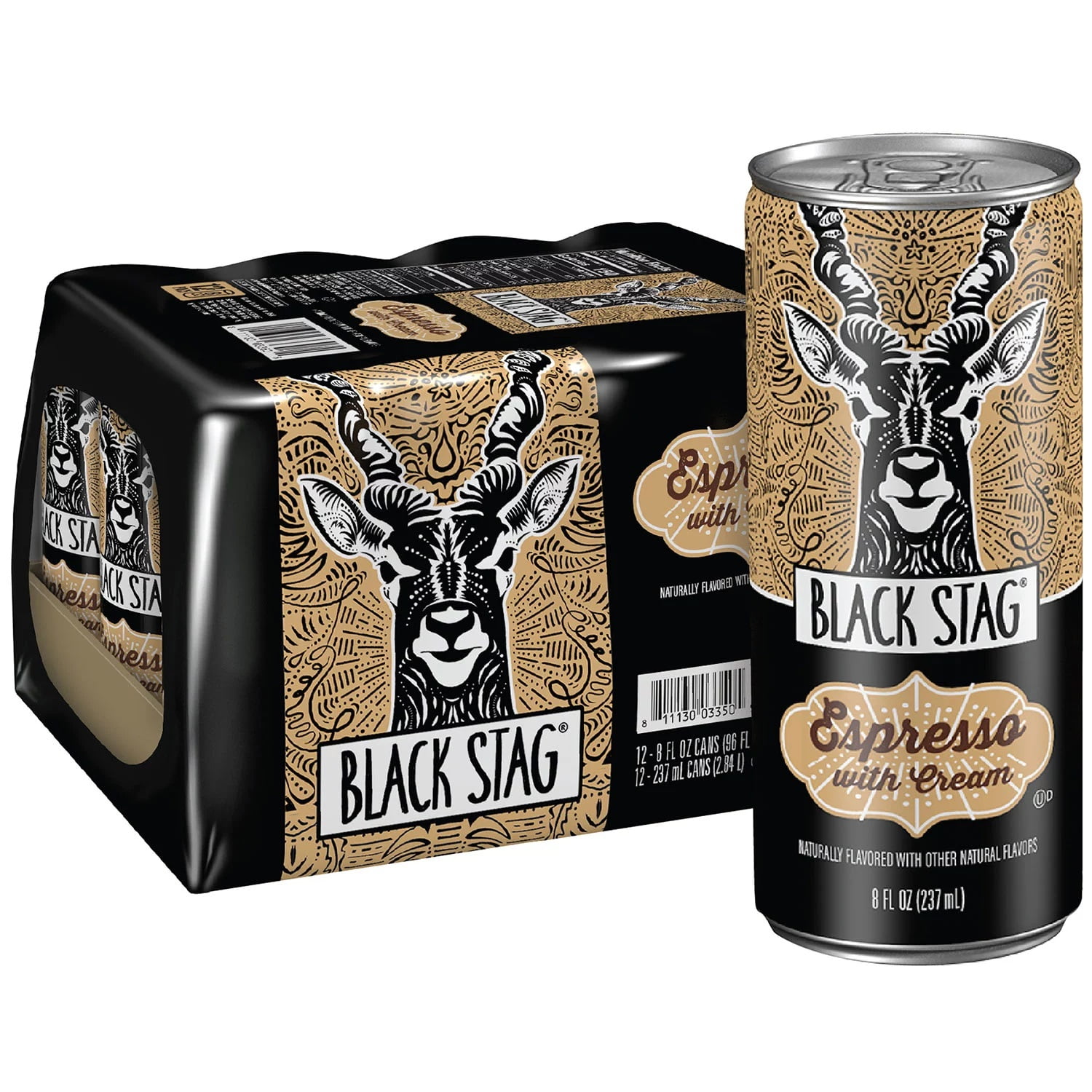 Black Stag Espresso with Cream, 8 Fluid Ounce (Pack of 12)