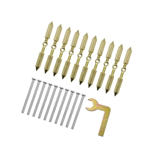 serony Kit de Vis Cassette Support Tige Résistant à la Rouille Dispositif de Réparation pour Interrupteur Mural 86 Doré