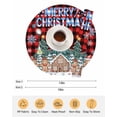 thumbnail image 6 of 15 Inch Round Placemats Set of 6, Christmas Snowflakes Non Slip Heat Insulation PP Table Mats, Winter Gingerbread Man Xmas Tree Plaid Washable Place Mats for Kitchen Dining Party Table Decor, 6 of 7