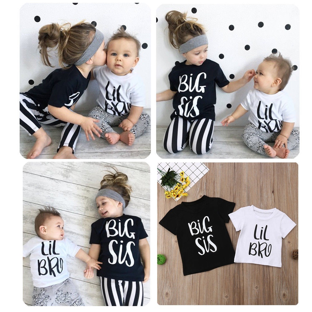 Olive Loves Apple Big Sister Heart Sibling Reveal T-Shirt for Baby and Toddler Girls Sibling Outfits 