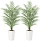thumbnail image 1 of Yeshouse Palmera artificial en maceta blanca, palmera areca artificial para decoración del hogar, plantas de interior realistas, planta de suelo para sala de estar y oficina, sin mantenimiento, 1 of 7