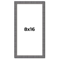 8x16 Frame Blue Kingsley Pewter Solid Wood Picture Frame Width 0.75 Inches |Interior Depth 0.5