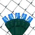 thumbnail image 5 of Wintergreen Lighting Blue Net Lights LED Mesh Lights Christmas String Lights, 4' x 6', 100 Lights - Green Wire, 5 of 5