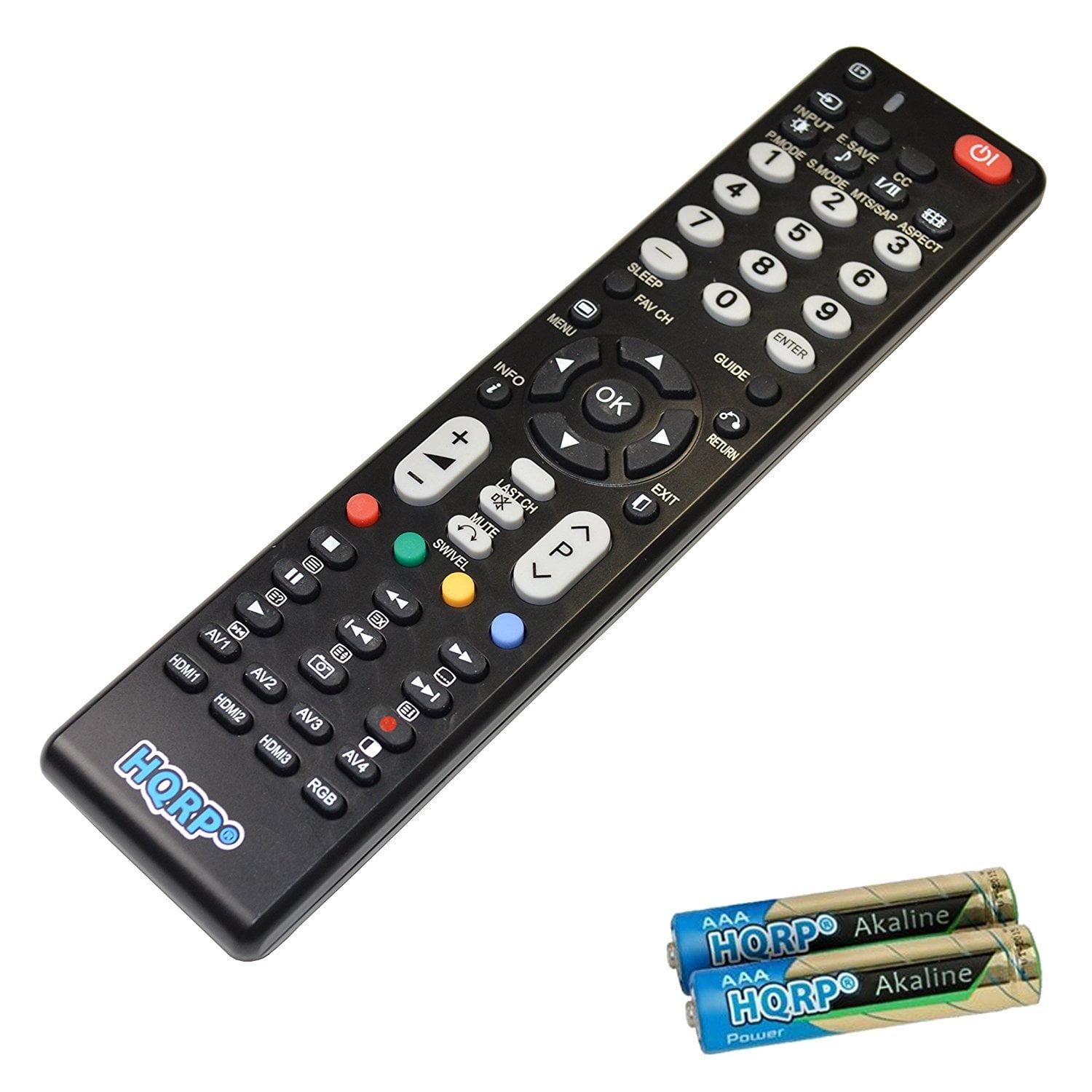 HQRP Remote Control for Hitachi CLE966A, 32LD8700, 32PD7800, 37HDL52