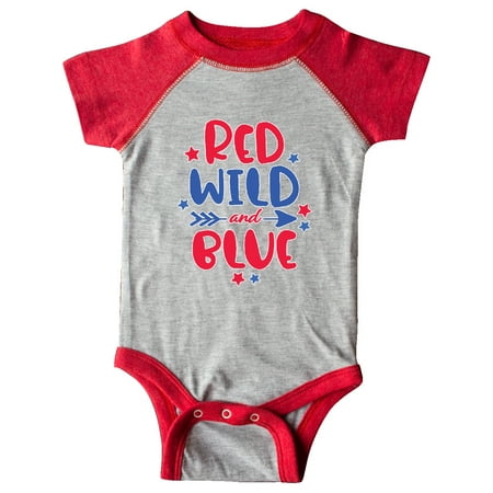 

Inktastic 4th of July Red Wild and Blue with Arrow and Stars Gift Baby Boy or Baby Girl Bodysuit