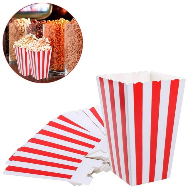 caja de palomitas 12 bolsas de caramelos, bolsas de fiesta, cajas de palomitas de maíz, bolsas de palomitas de maíz Fason LN-1109