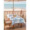 thumbnail image 2 of Outdoor Tablecloth with Umbrella Hole for Patio/Picnic/Party/Camping, Blue Hot Air Balloon Waterproof Table Cloth Rectangle Table Cover Washable, Modern Balloon Float Clouds (54"x 80"), 2 of 8