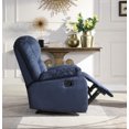 thumbnail image 4 of Microfiber Gliding Recliner, Blue, 4 of 7