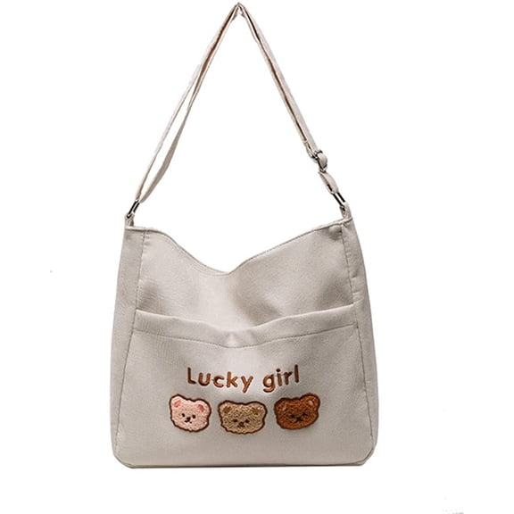 CoCopeaunts Corduroy Tote Bag for Women Snap Satchel Bag Cute Large Handbag Students Crossbody Shoulder Bag with Pockets