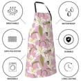 thumbnail image 6 of Bingfone Lilies Flowers Apron Gifts For Men, Women Professional Grade Chef Apron for Kitchen,BBQ & Grill, 6 of 8