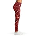 thumbnail image 4 of Red Meat Print Leggings, Food Lover Sexy Yoga Leggings For Women., 4 of 5
