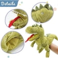 thumbnail image 2 of Plush Dinosaur Hand Puppet T-Rex with Open Movable Mouth for, 2 of 5