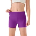 thumbnail image 3 of shqvo Girls Athletic Shorts Kids High Waisted Yoga Workout Shorts Ballet Dance Booty Shorts for Gym Volleyball Running Bike Shorts Hot Pants, 3 of 3