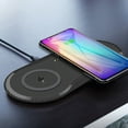 thumbnail image 3 of 2-in-1 10W Dual Seat Qi Wireless Charger Fast Charging Pad for Mobile Phone Headset, 3 of 10