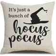 thumbnail image 4 of Halloween Decor Throw Pillow Covers Set of 4 Halloween Decorations Farmhouse Saying Fall Pillow Covers, 4 of 5