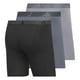 thumbnail image 5 of Calzoncillos tipo bóxer adidas para hombre, ajuste atlético de alto rendimiento (paquete de 3), negro, gris ónix, gris y microfibra, XL, 5 of 7