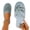 Gray, variant on Satin Slippers Women Sequin Floral Embroidery Closed Toe Mule House Slippers Designer Closed Toe Slippers Gray 36