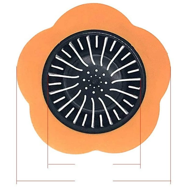 tapón universal para fregadero de cocina de 4,5 pulgadas, tapón de drenaje para eliminación de basura, goma cepillada STP-SS, para Insinkerator, Kitchenaid, Waste King, Kohler y más (naranja-A)