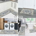 thumbnail image 6 of Bohemian Blue National Design Carpet Kitchen Rugs and Mats Sets Of 2,Kitchen Decoration Rugs,Rubber Backing Non-Slip Floor Mat for Sink Washable Waterproof Laundry Room Runner Rugs, 6 of 7