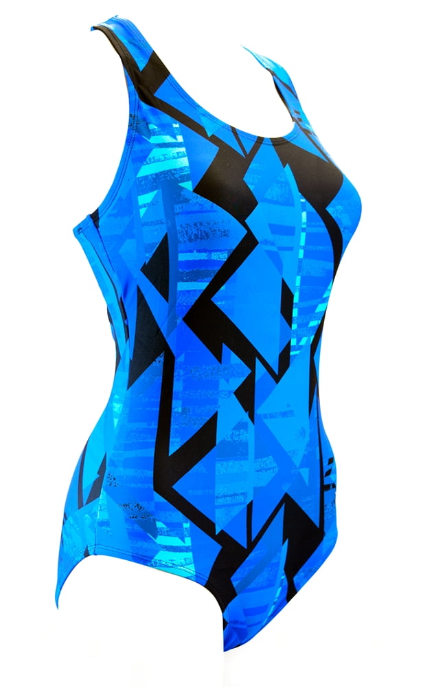 Adoretex Women's Pro One Piece MultiTriangle Athletic Swimsuit(FS012