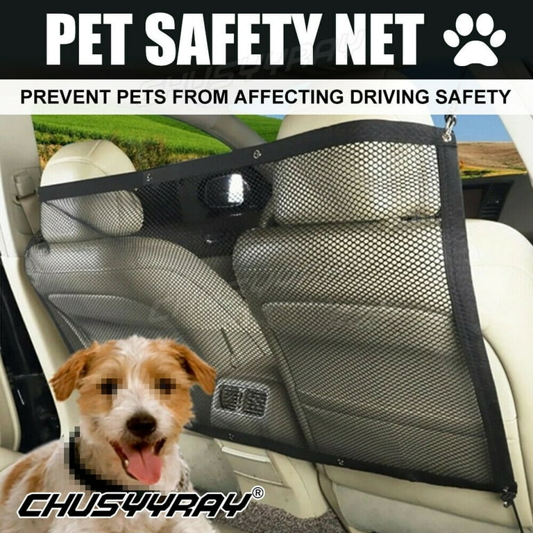Car Dog Pet Barrier Guard Back Seat Safety Protector Mesh Net For SUV Truck USA Walmart