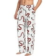 thumbnail image 2 of Xecao Red Snake Men's Straight Lounge Pajama Pants: The Ultimate in Comfortable Sleepwear, 2 of 9