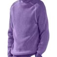 thumbnail image 1 of Tenmix Chandails Tricotés Chauds d'Hiver pour Hommes Pull Tricoté Manches Longues Col Roulé Violet 3TG, 1 of 2