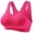 Hot Pink, variant on Women Large Size Bras,Sports Bras For Women Wireless Bra Fixed Cup Sports Bra Shockproof Push Up Yoga Bra Camisole With Built In Bra For Fitness