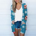 thumbnail image 1 of Puntoco Mujer Abrigo Moda Mujer Estampado Suelto Manga Larga Cardigan Abrigo Blusa Navidad Liquidación Puntoco Puntoco-4088, 1 of 7