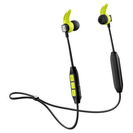 Sennheiser Earbuds Adidas Sennheiser CX Sport In-Ear Wireless Headphones with Three-Button Remote and Microphone (Black/Yellow) ()