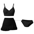 thumbnail image 5 of Girls Bathing Suits One Piece Girls Swimsuits Size 10-12, Cute Adjustable Strap Bikini With Removable Pads And Swim Skirt for Girls Two Piece Swimwear, 5 of 5