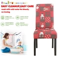 thumbnail image 5 of (Set of 6) Stretch Dining Chair Covers Xmas Christmas Party Banquet Seat Protector Decor, 5 of 7