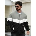 thumbnail image 5 of Fexilor Men's Bomber Jacket Casual Zipper Coat with Pockets Winter Windproof Jacket, 5 of 8