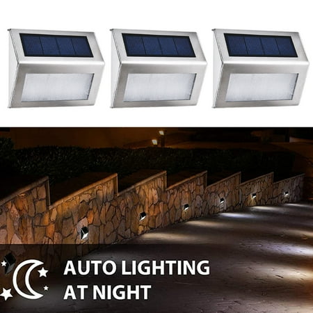 

Yipa Stainless Steel Step Stair Light Solar Led Light Outdoor Wall Lamps Garden Solar Outdoor Light