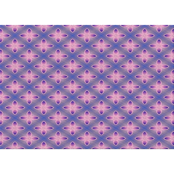 Ahgly Company Machine Washable Indoor Rectangle Transitional Purple Violet Purple Area Rugs, 6' x 9'