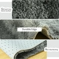 thumbnail image 4 of Wellber Shag Rugs Fluffy Tie-Dyed Area Rug for Bedroom Living Room Carpet Home Decor,6'x9',Grey, 4 of 7