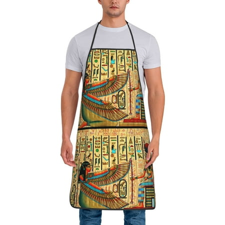 

Kitchen Aprons Egyptian Pharaoh Apron For Cooking Painting Bbq Grilling Baking