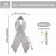 thumbnail image 2 of 2 00 piezasCinta con imperdibles, alfileres de concienciación sobre el cáncer, broche de cinta para fiestas, eventos, decoración de ropa, 2 of 5