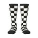 thumbnail image 1 of Fotbe Black and White Checkerboard Calcetas Divertidas Estampadas para Hombre y Mujer, Calcetas de Algodón hasta la Rodilla para Caminar, Correr, Enfermería y Embarazo, 1 of 6