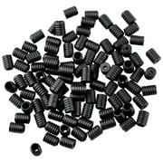 Cord Locks for Mask, Elastic Adjuster Silicone Cord Stopper No-Slip Earloop Toggles for Drawstring Buckle Clasp Spring (400PCS-Black)