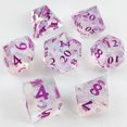 thumbnail image 1 of Dados de resina DND mesa Tour Dungeons and Dragons COC grupo de ejecución TRPG G Sulu poliedro D20 juego de dados 7, 1 of 1