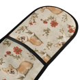 thumbnail image 2 of Dailycode Double Sided Oven Mitt with Loop Heat Resistant Kitchen Long Potholders 7" x 35" Corgi and Red Flower, 2 of 6