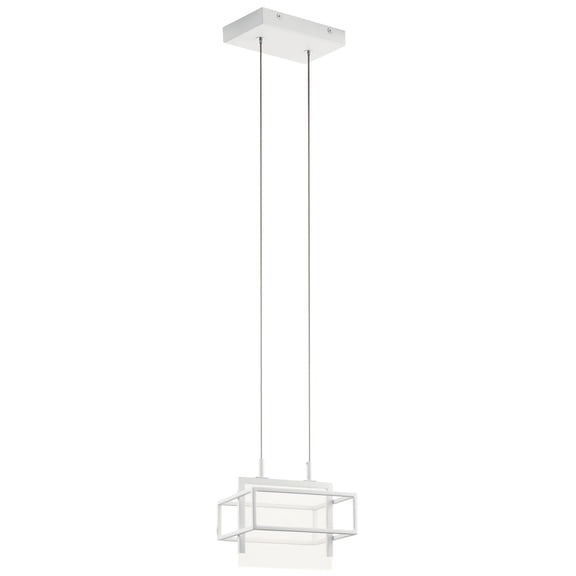 Kichler 84052 Vega 8" Wide Led Mini Pendant - White