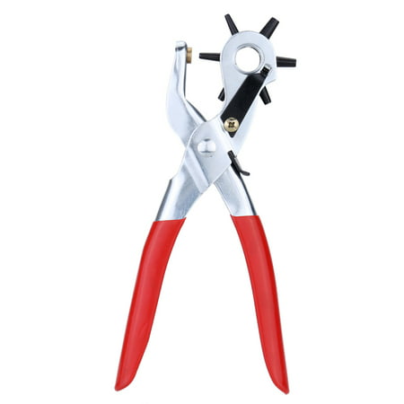 Hole Punching Machine 9'' Punch Plier Round Hole Perforator Tool Make Hole Puncher for Watchband -2mm 2.5mm 3mm 3.5mm 4mm