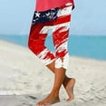 thumbnail image 2 of Womens Independence Day Leggings Skinny Leg Yoga Pants Stars Printed Capri Pants American Patriotic Legging Slim-Fit Trousers Beach Vacation Trendy 2025 Summer Clothes, 2 of 5