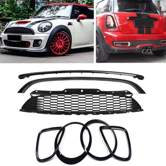 Front Rear Light Frame Grille Trim For Mini Cooper R55 R56 R57 JCW 2007-2015