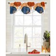 thumbnail image 3 of Geometric Abstract Art Window Valance Curtain Kitchen Cafe Short Curtains Living Room Tie-Up Valance Curtain, 3 of 6
