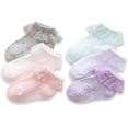 thumbnail image 7 of Infant Baby Girls Ruffle Socks Toddler Dress socks,Pack of 3/5/6 Baby Frilly Lace Ankle Socks, 7 of 7