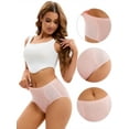 thumbnail image 3 of Unique Bargains Women's High Elastic Briefs Panties Breathable Underpants XL Pink, 3 of 6